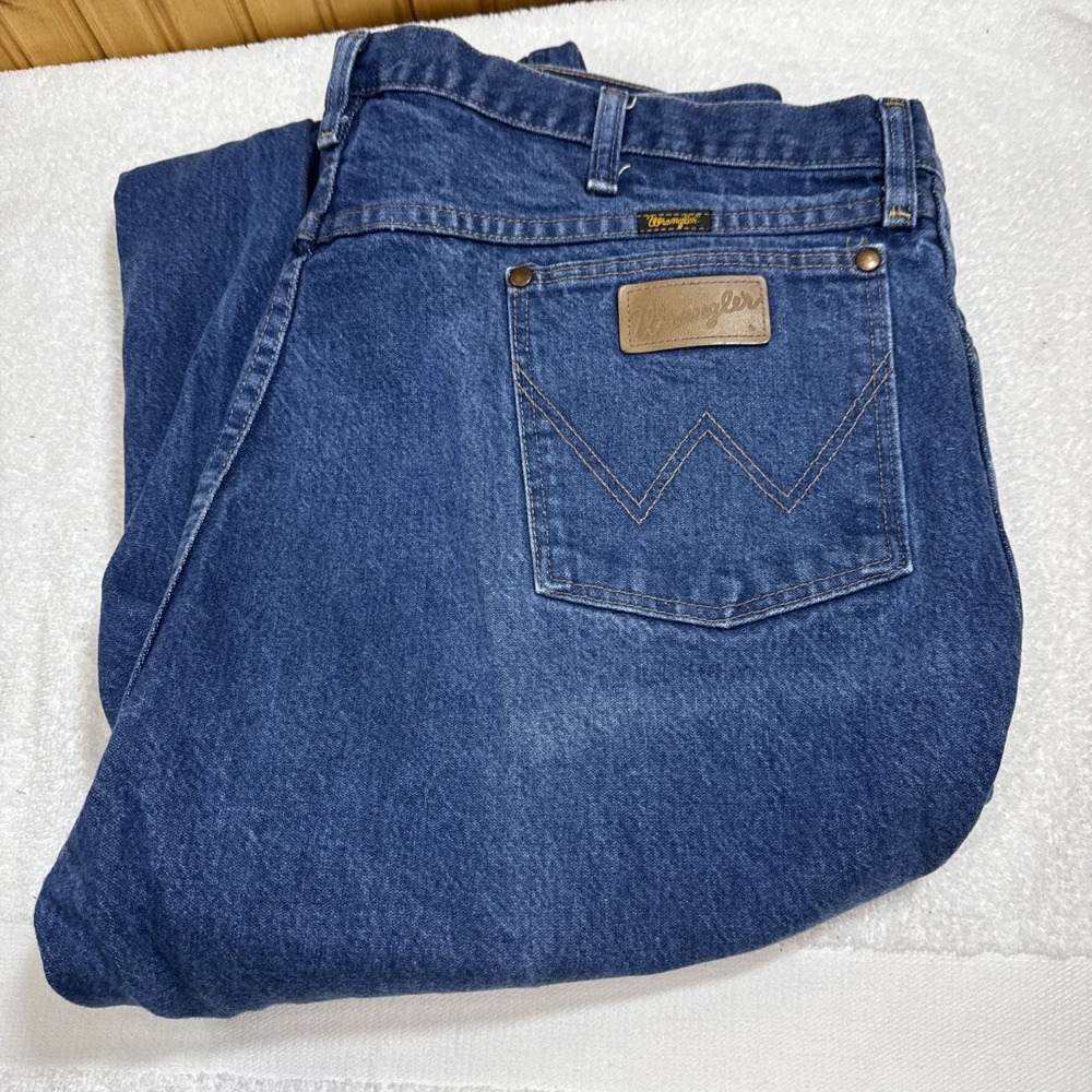 Wrangler Cowboy Cut Original Fit 13MWZPW Jeans Blue Men's Size 42 x 34